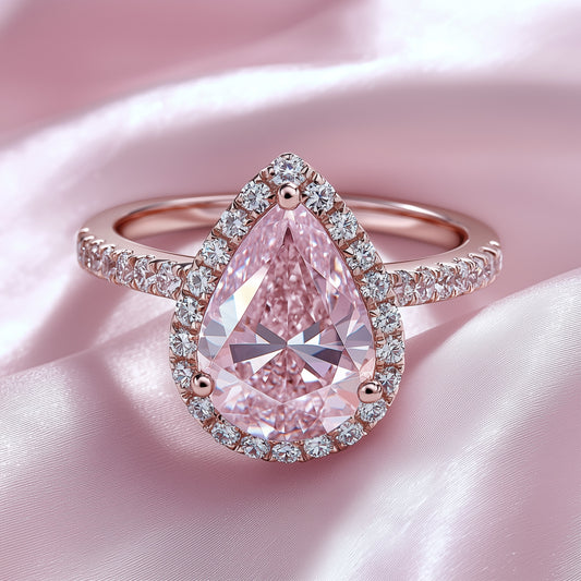 Rose Halo Ring